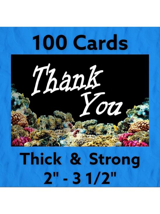 Mailers And More Other - 100 2" - 3 1/2" Ocean Coral Reef Cards. PRICE IS FIRM